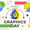 Flat World Graphics Day Illustration – Creative Visual Celebration Graphic1
